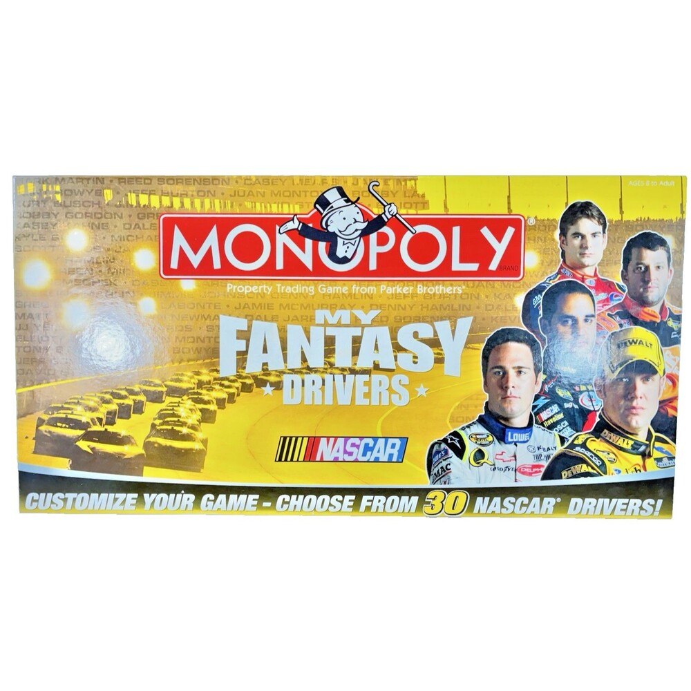 Monopoly My Fantasy Drivers NASCAR 2007 Collectors Edition Board Game Complete